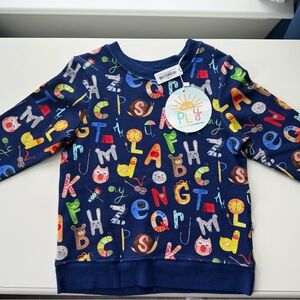 Little Sleepies Blue Alphabet Hoodie
